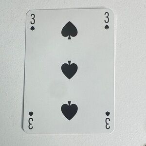 Louis Vuitton Playing Card - 3 Black Spade